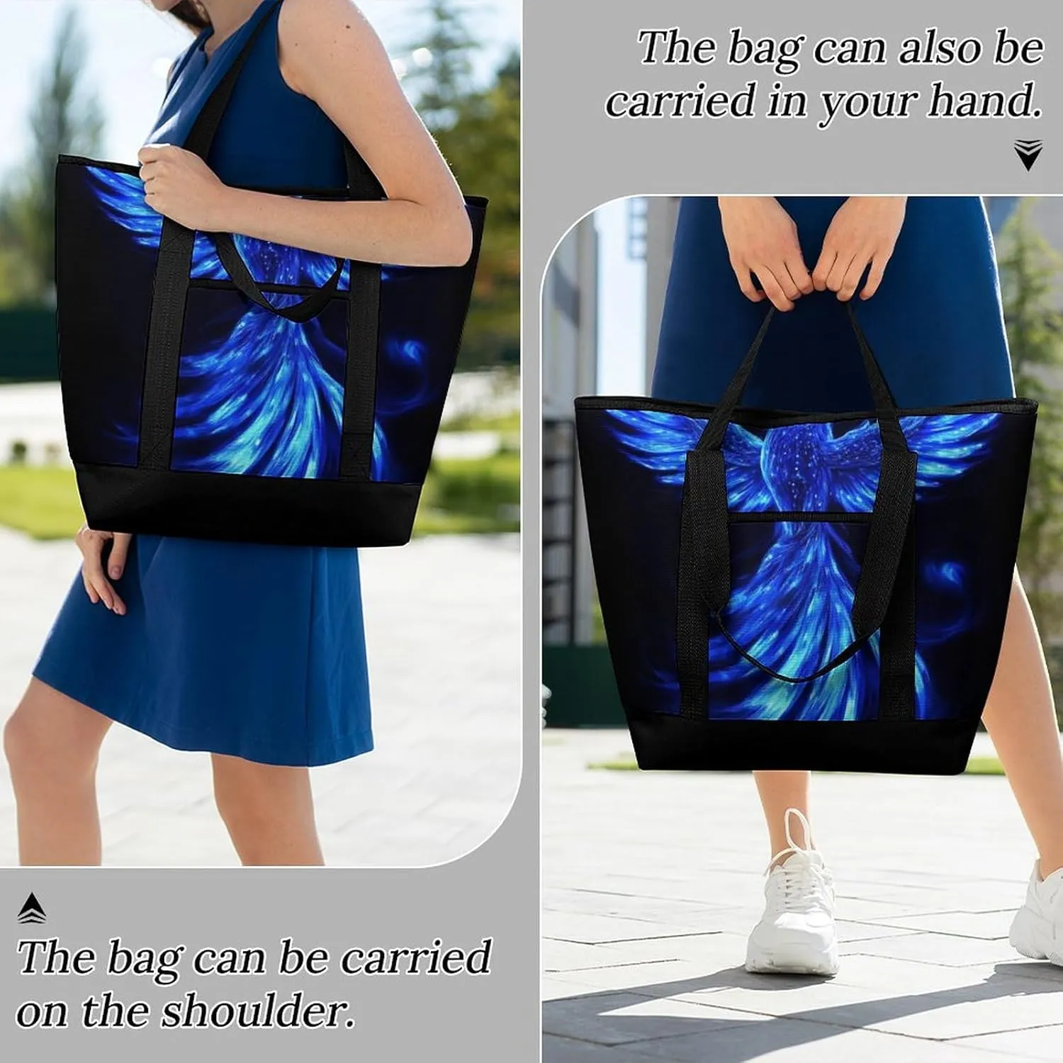 Fashionable Commuter Tote Bag Large Insulated Work Handbag