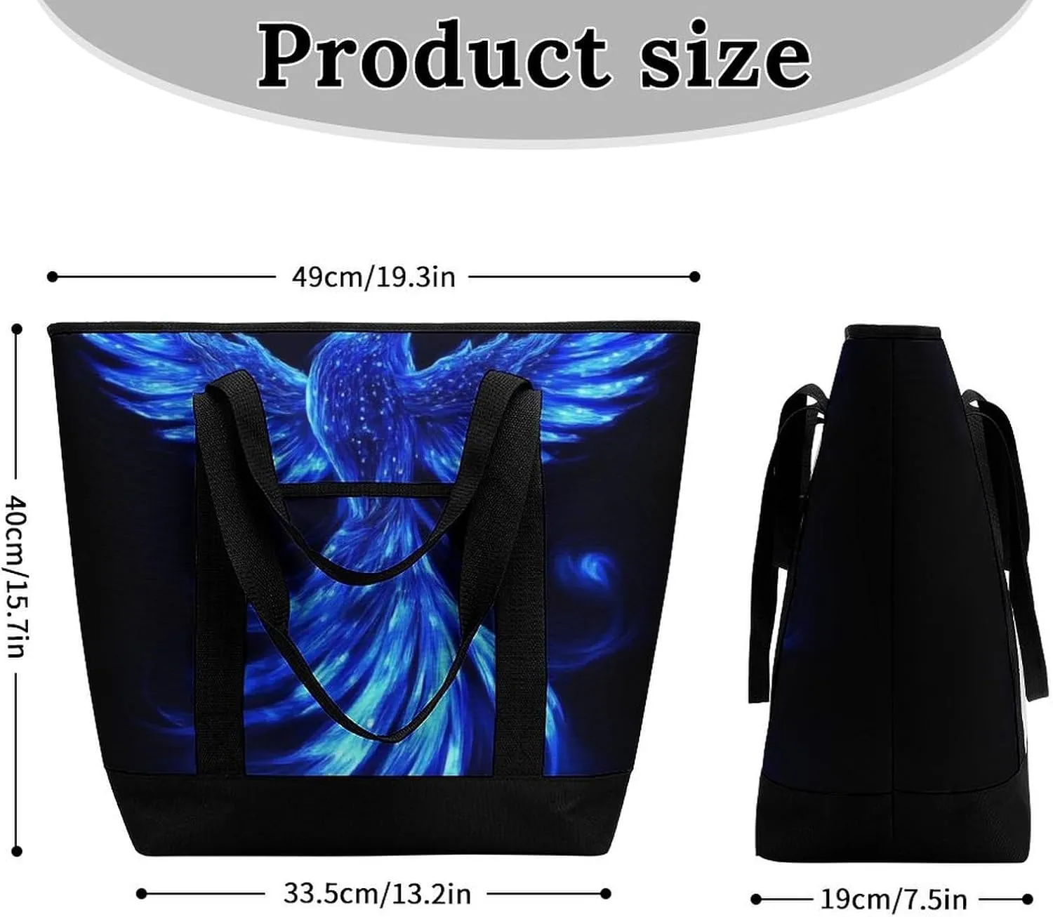 Fashionable Commuter Tote Bag Large Insulated Work Handbag