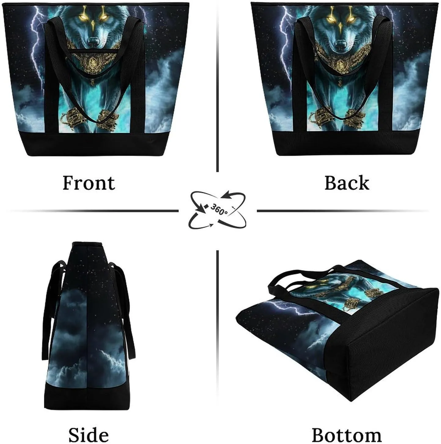 Fashionable Commuter Tote Bag Large Insulated Work Handbag