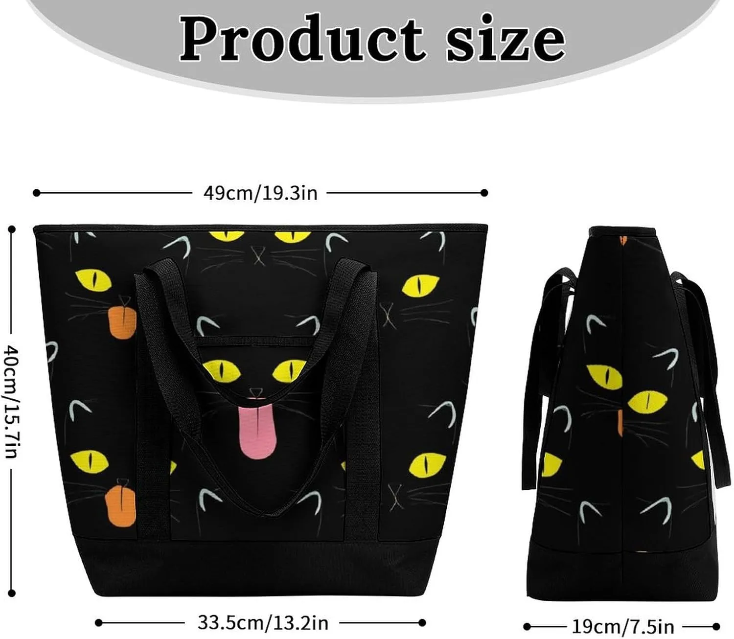Fashionable Commuter Tote Bag Large Insulated Work Handbag