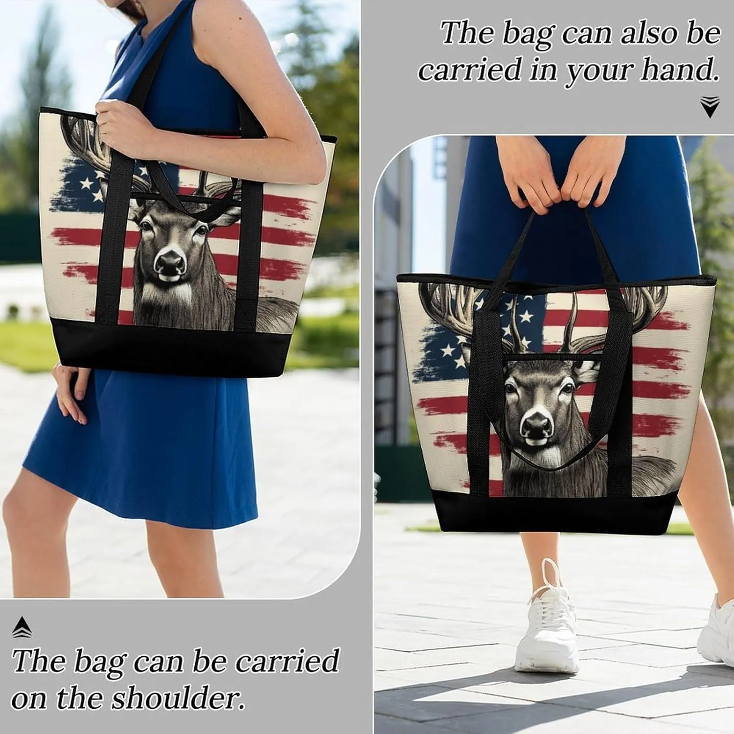 Fashionable Commuter Tote Bag Large Insulated Work Handbag