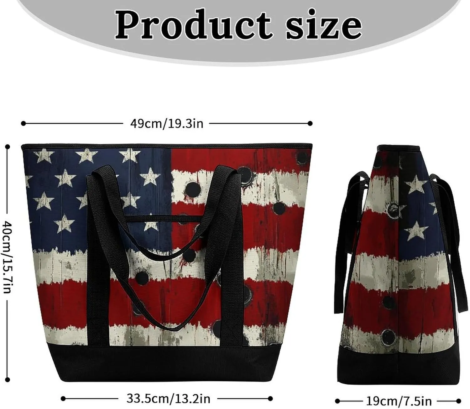 Fashionable Commuter Tote Bag Large Insulated Work Handbag