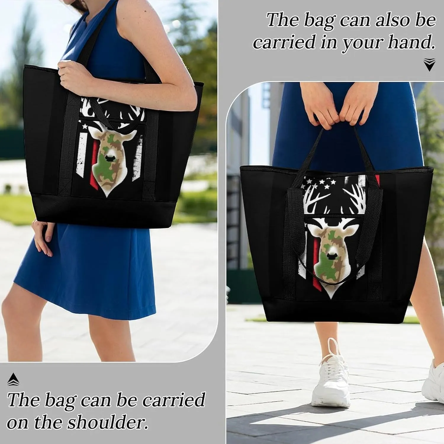 Fashionable Commuter Tote Bag Large Insulated Work Handbag
