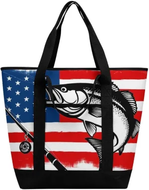 Fashionable Commuter Tote Bag Large Insulated Work Handbag