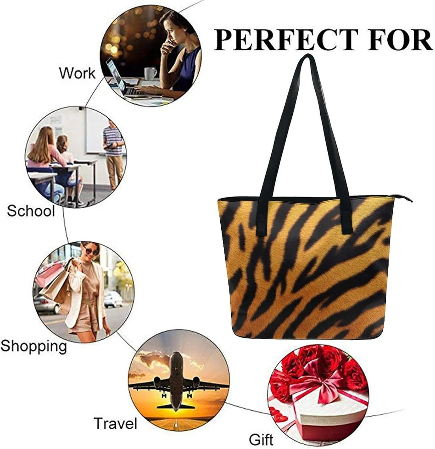 Fashionable Laptop Tote Bag For Women & Men, Large Work Commuter Bag
