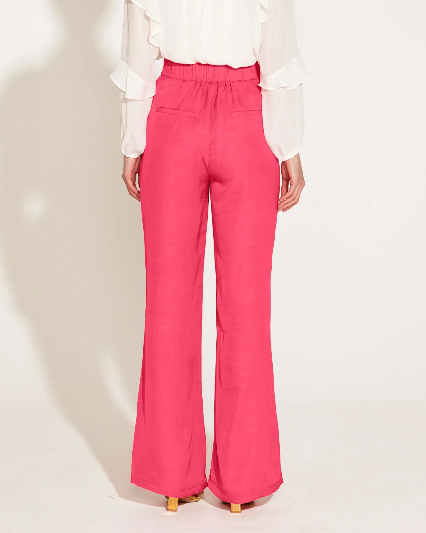 Fate   Becker One and Only High Waisted Flared Pant 17023PWFA - Hot Pink