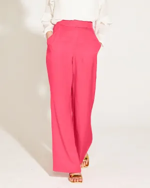 Fate   Becker One and Only High Waisted Flared Pant 17023PWFA - Hot Pink