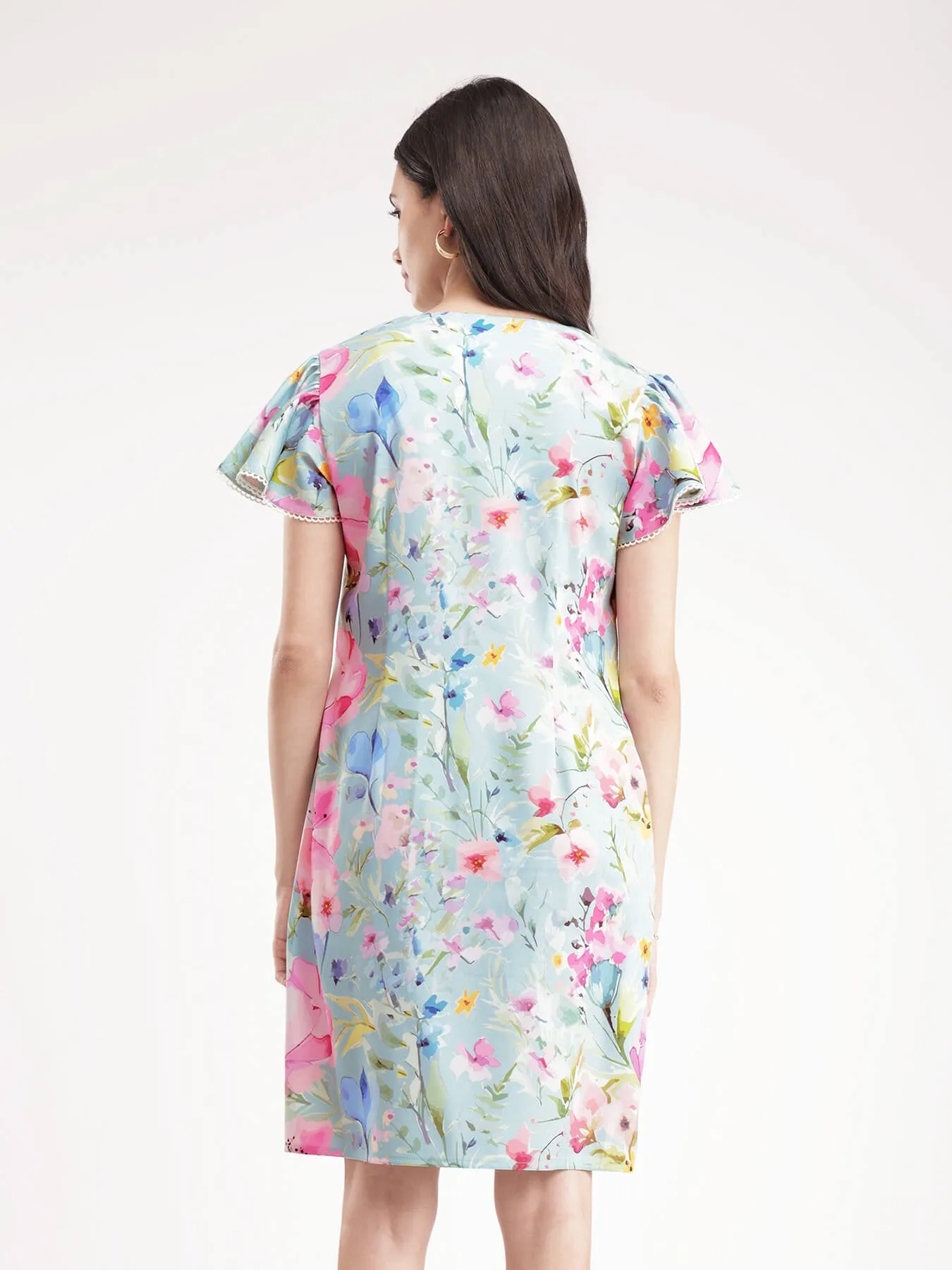 Floral Shift Dress - Multicolour