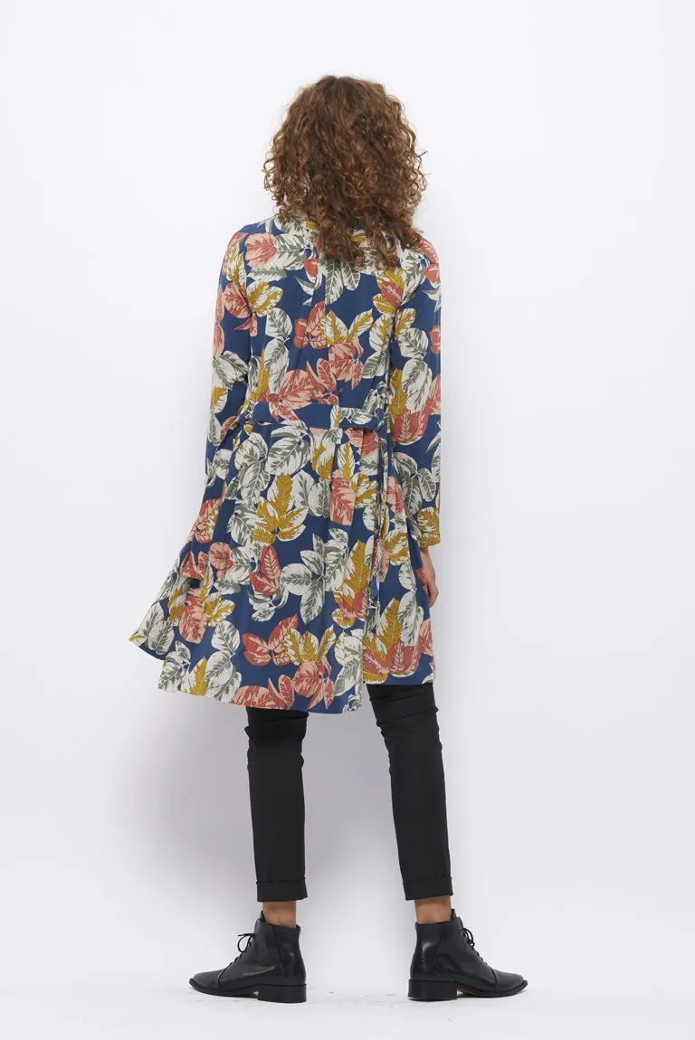 Froks Wrap Cardigan Kjole / Summer leaves Oeko-tex