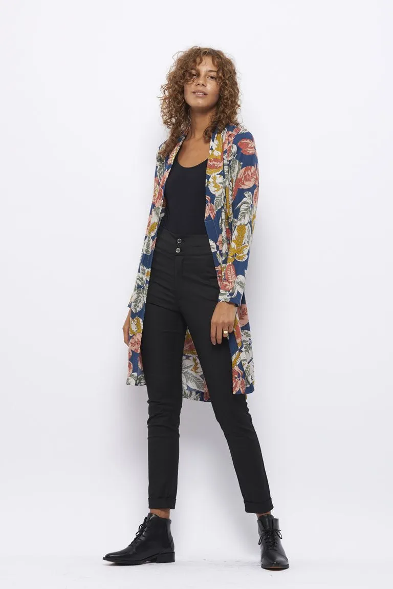 Froks Wrap Cardigan Kjole / Summer leaves Oeko-tex