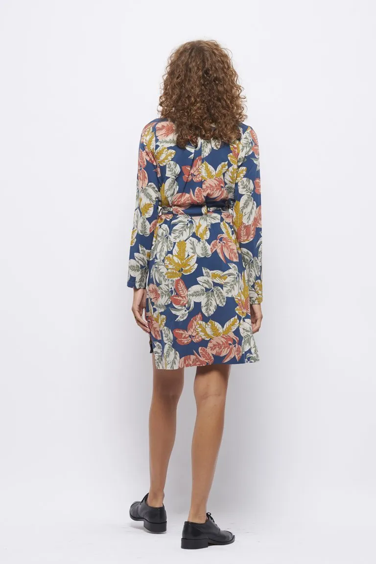 Froks Wrap Cardigan Kjole / Summer leaves Oeko-tex