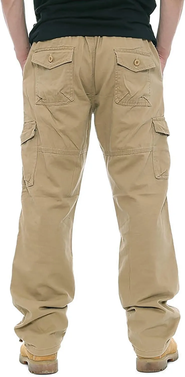 GOFULY Cargo Pants for Men Ripstop Stretch Baggy Sweatpants with Pockets Slim Fit Pants Big and Tall Pants Workout Joggers