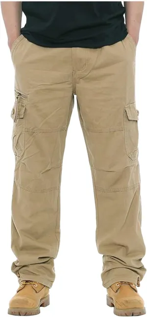 GOFULY Cargo Pants for Men Ripstop Stretch Baggy Sweatpants with Pockets Slim Fit Pants Big and Tall Pants Workout Joggers
