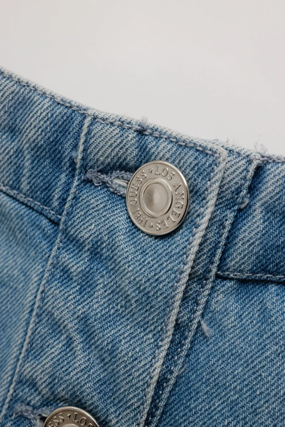 GUESS DENIM CORSAGE TOP