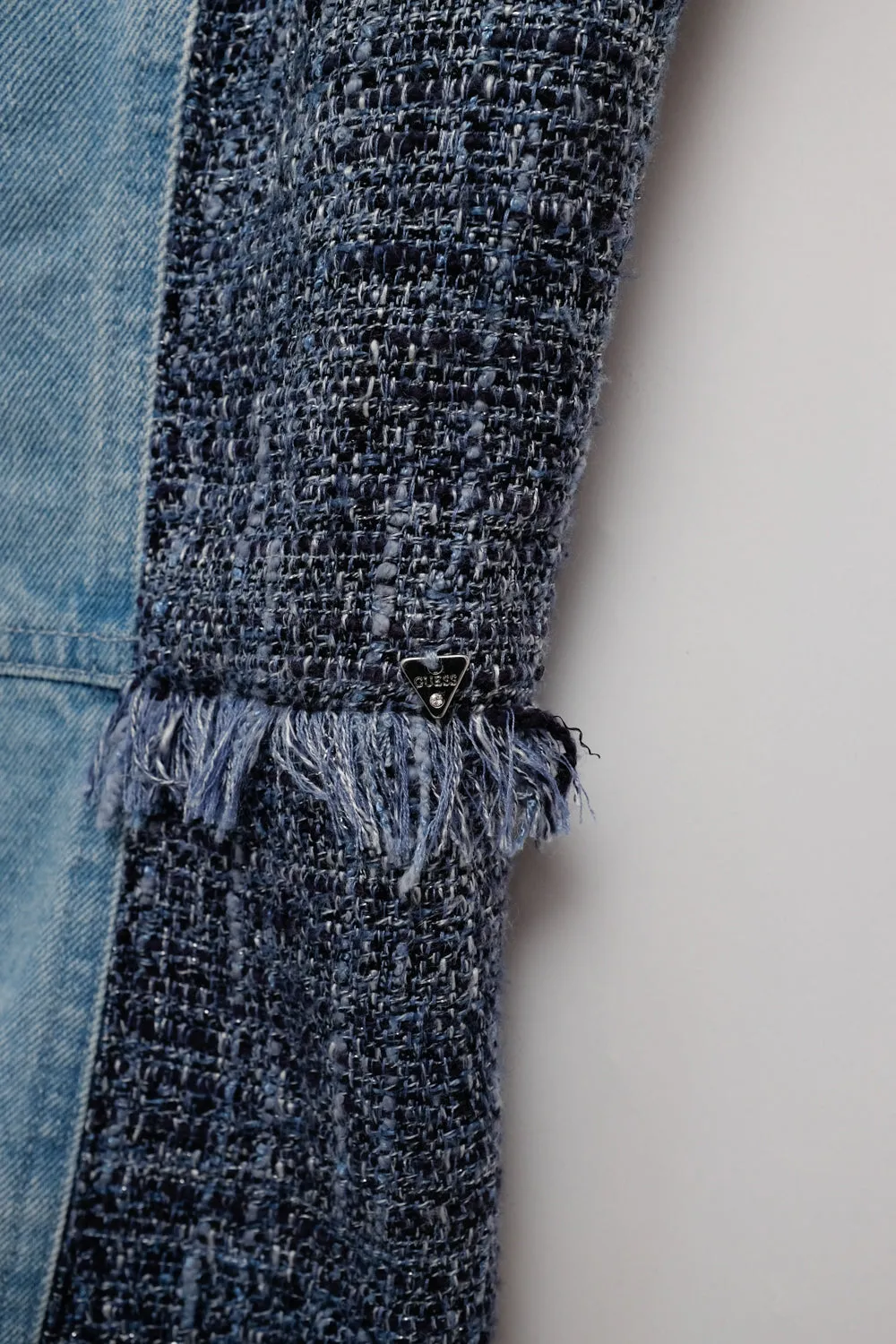 GUESS DENIM CORSAGE TOP