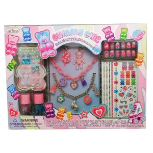 Gummy Chic Fashion Jewelry and Nail Accessories, 20 Count