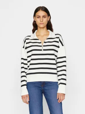 Half Zip Pullover Off White