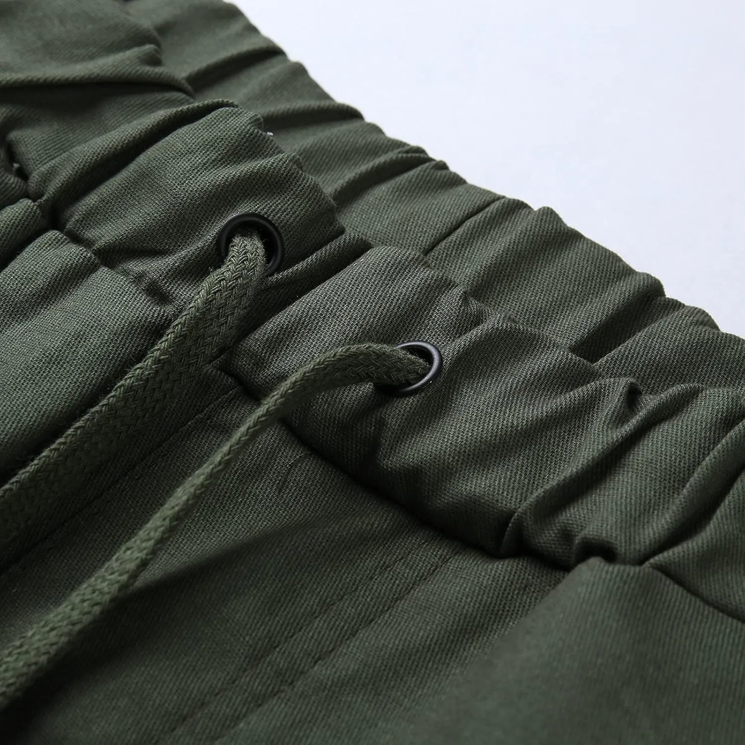 Jogger Pants for Men Slim Fit Elastic Waist Athletic Workout Cargo Sweatpants Drawstring Casual Pants Pockets