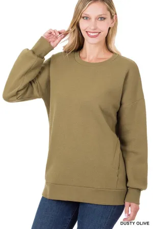 Long Sleeve Round Neck Cozy Sweater