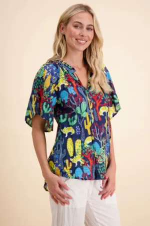 Lulalife - Foxy Top Navy