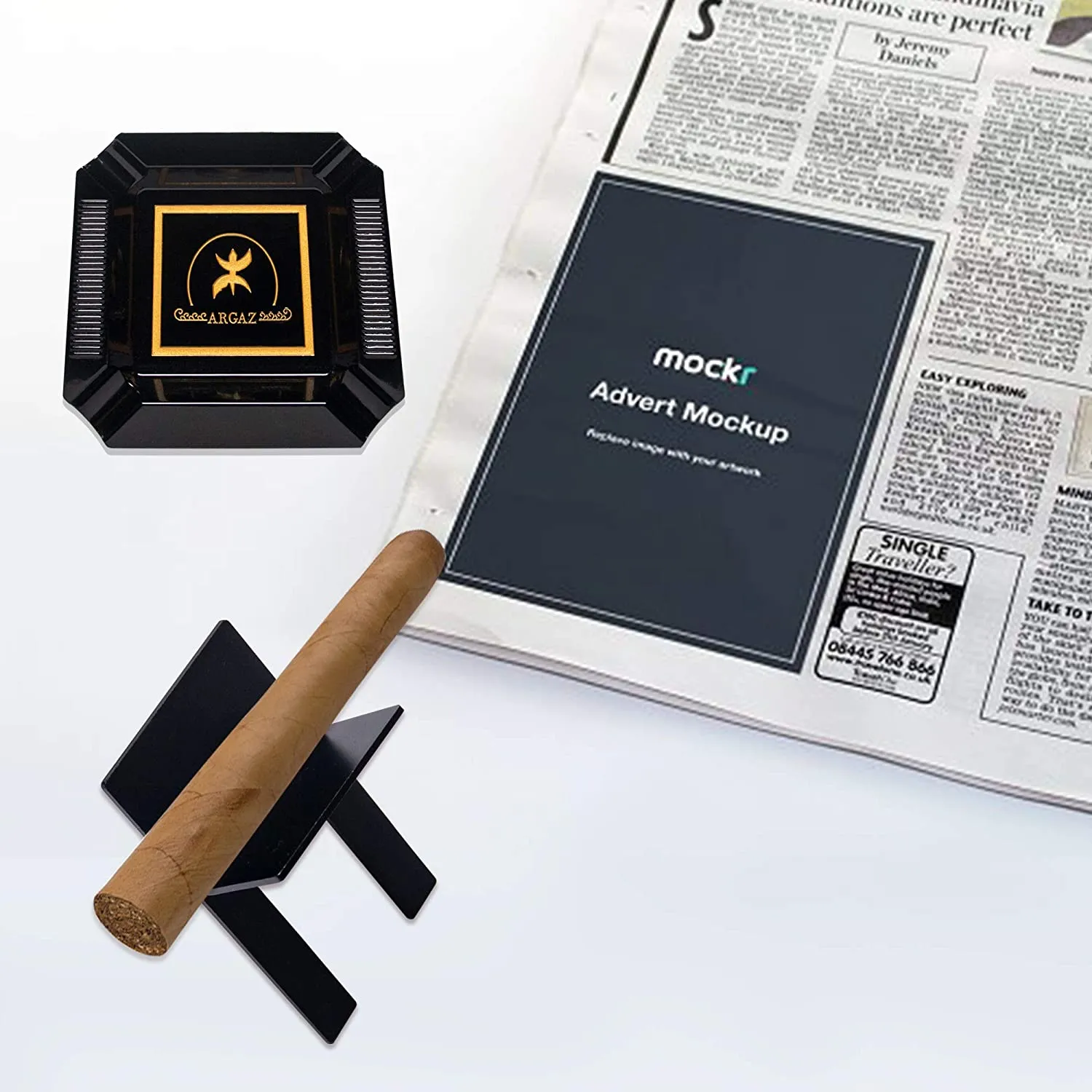 Luxe Cigar/Cigarette Ashtray SET