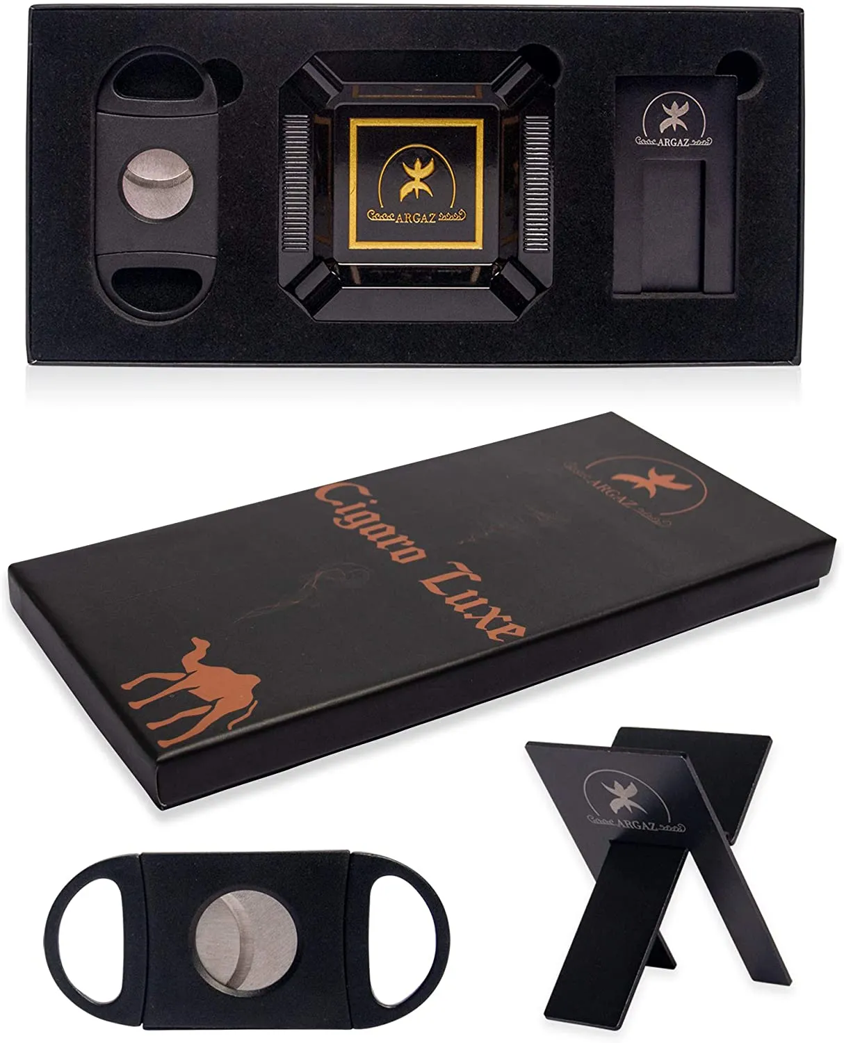 Luxe Cigar/Cigarette Ashtray SET