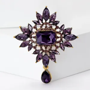 Malina Rhinestone Brooch Pin
