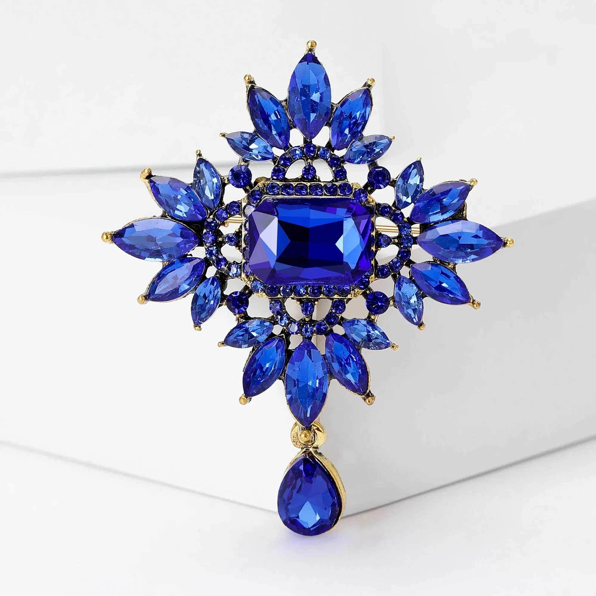 Malina Rhinestone Brooch Pin
