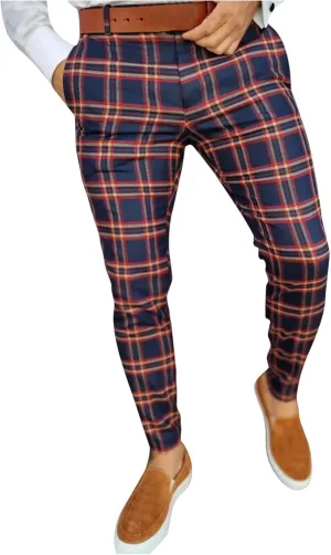 Men Slim Casual Pants Mens Relaxed fit Work Pants White Straight Leg Pants for Men Hiking Pants for Men Slim fit