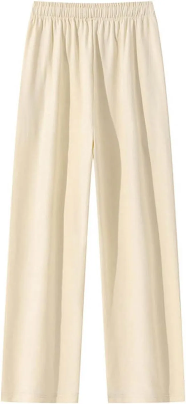 Mens Sweatpants Big and Tall Relaxed Fit Stretch Waist Joggers Plus Size Straight Wide Leg Drawstring Casual Baggy Trousers
