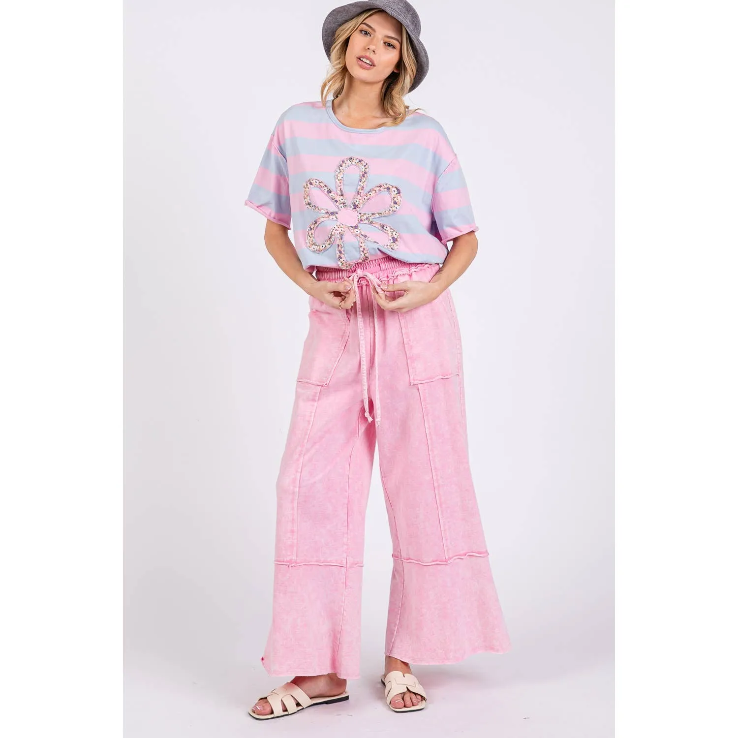 Mineral Washed Terry Pants