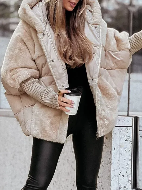 Natalie | Stylish Faux Fur Puffer Coat