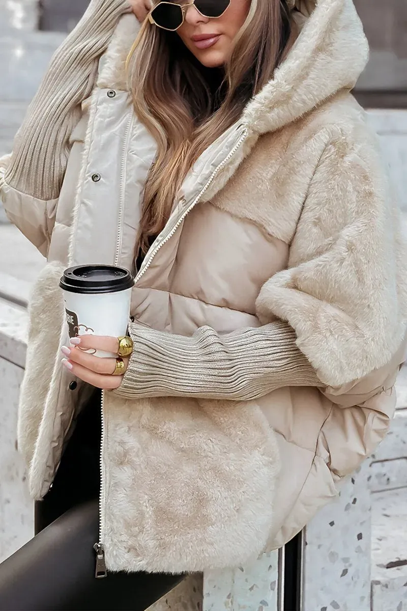 Natalie | Stylish Faux Fur Puffer Coat