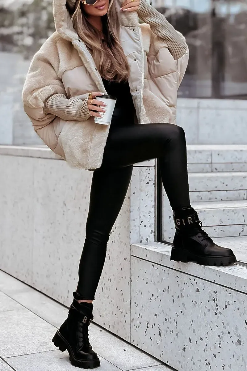 Natalie | Stylish Faux Fur Puffer Coat