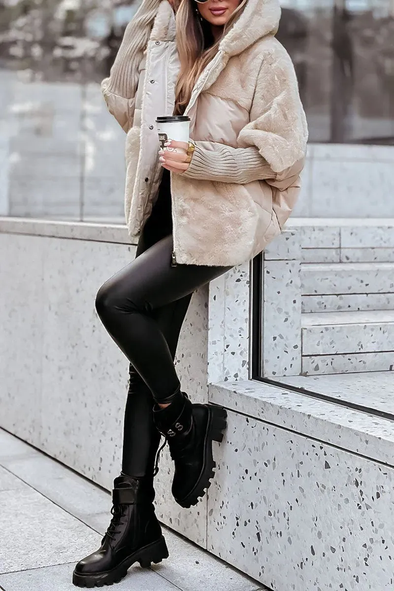 Natalie | Stylish Faux Fur Puffer Coat