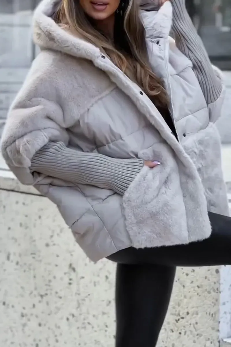 Natalie | Stylish Faux Fur Puffer Coat