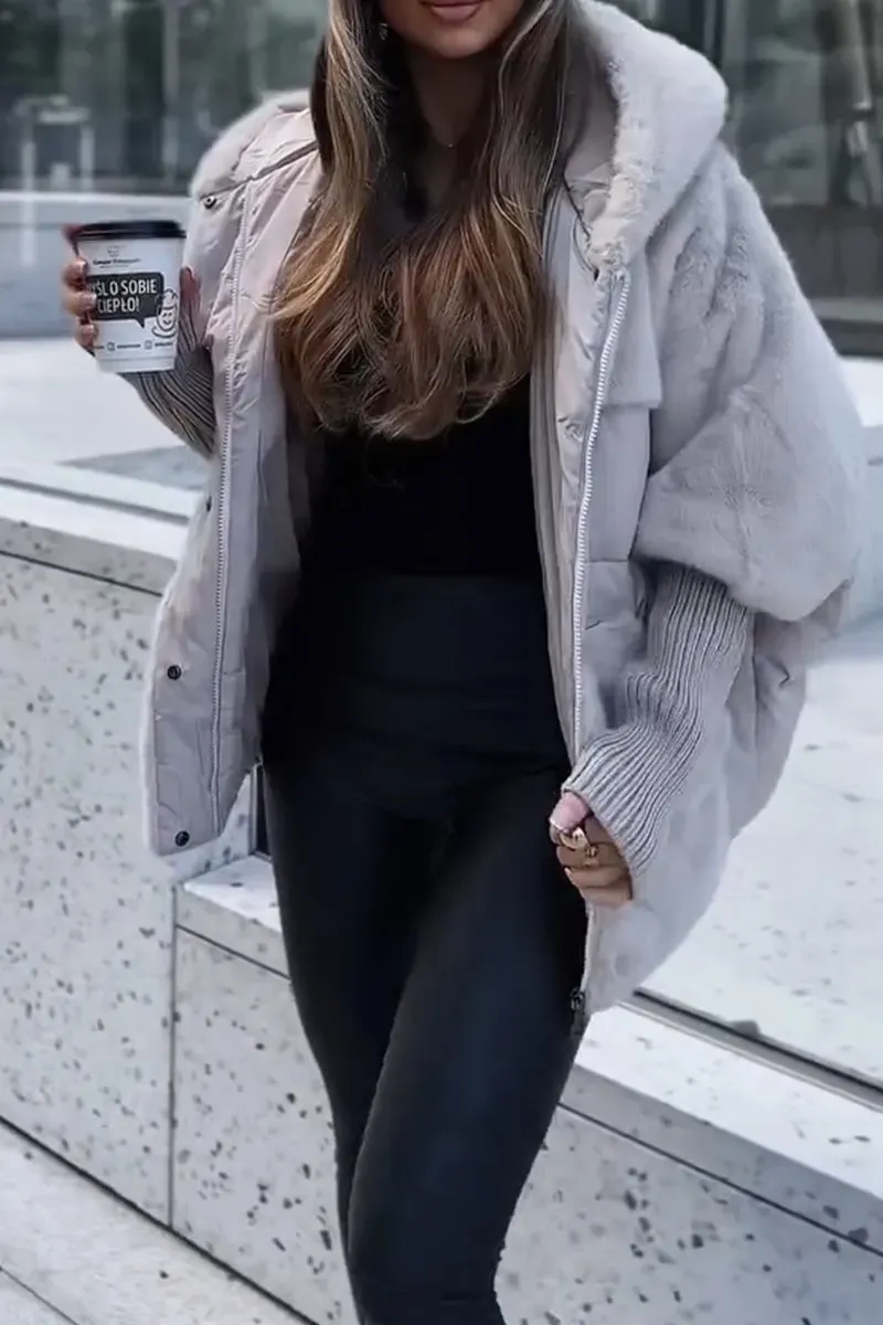 Natalie | Stylish Faux Fur Puffer Coat