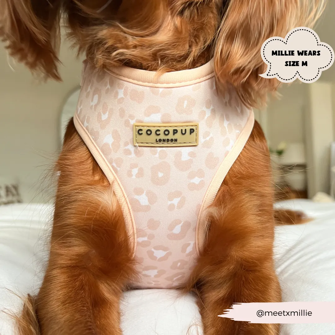 Nude Chic Leopard Adjustable Neck Harness