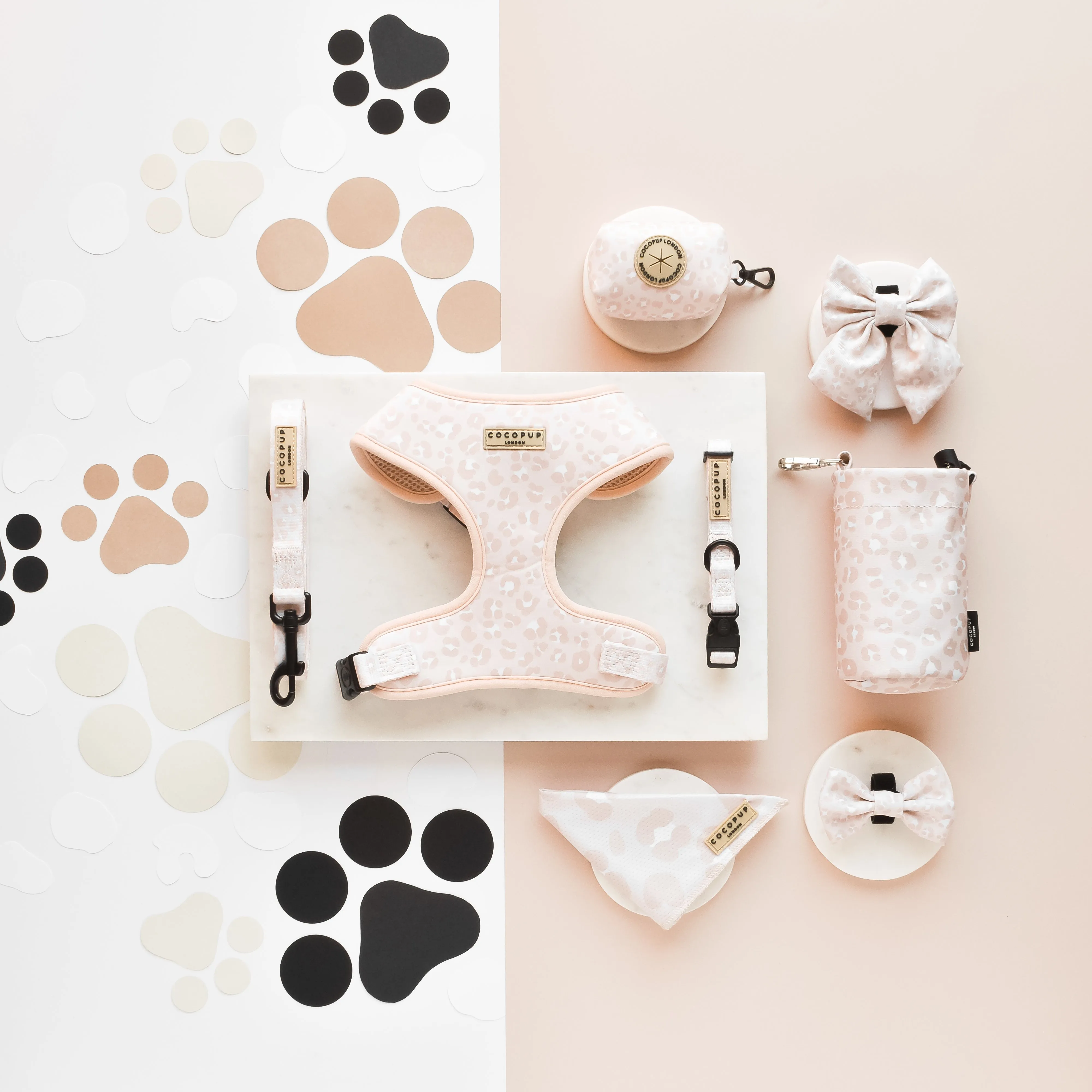 Nude Chic Leopard Adjustable Neck Harness