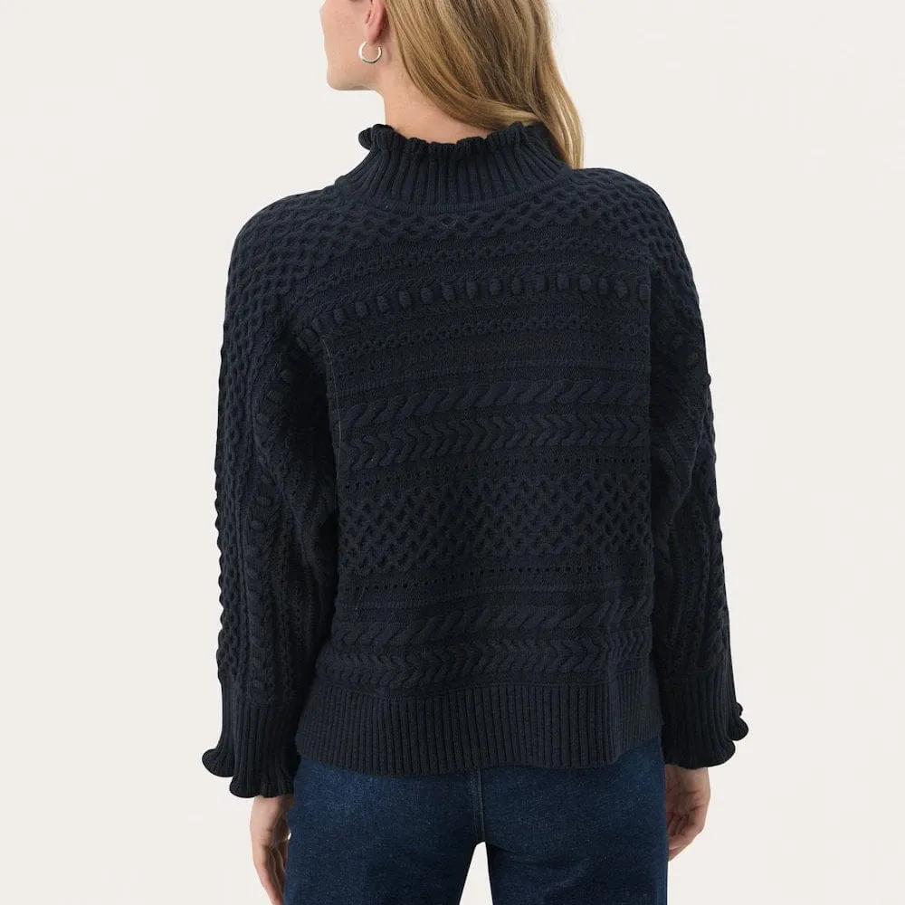 Part Two PompeiaPW Pullover In Dark Navy
