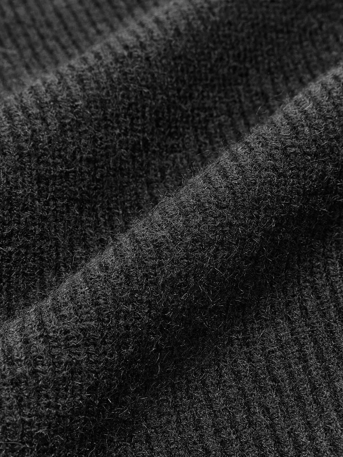 Patchwork V-neck Button Sweater