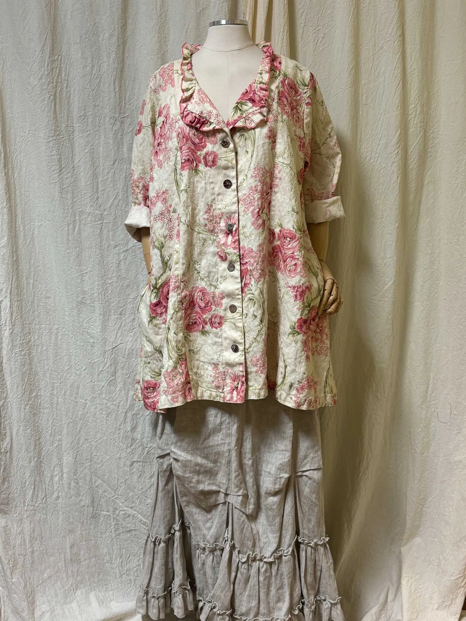 Phoebe Top Linen