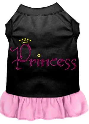 Princess Rhinestone Dress Black With Light Pink Xxxl