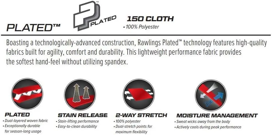 Rawlings | PRO 150 Series Baseball Pants | Adult Sizes | Pinstripes | Relaxed Fit