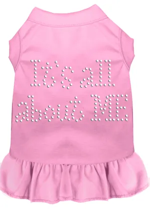 Rhinestone All About Me Dress Light Pink Xs
