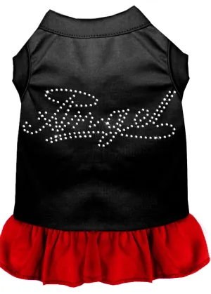 Rhinestone Angel Dress Black With Red Xl