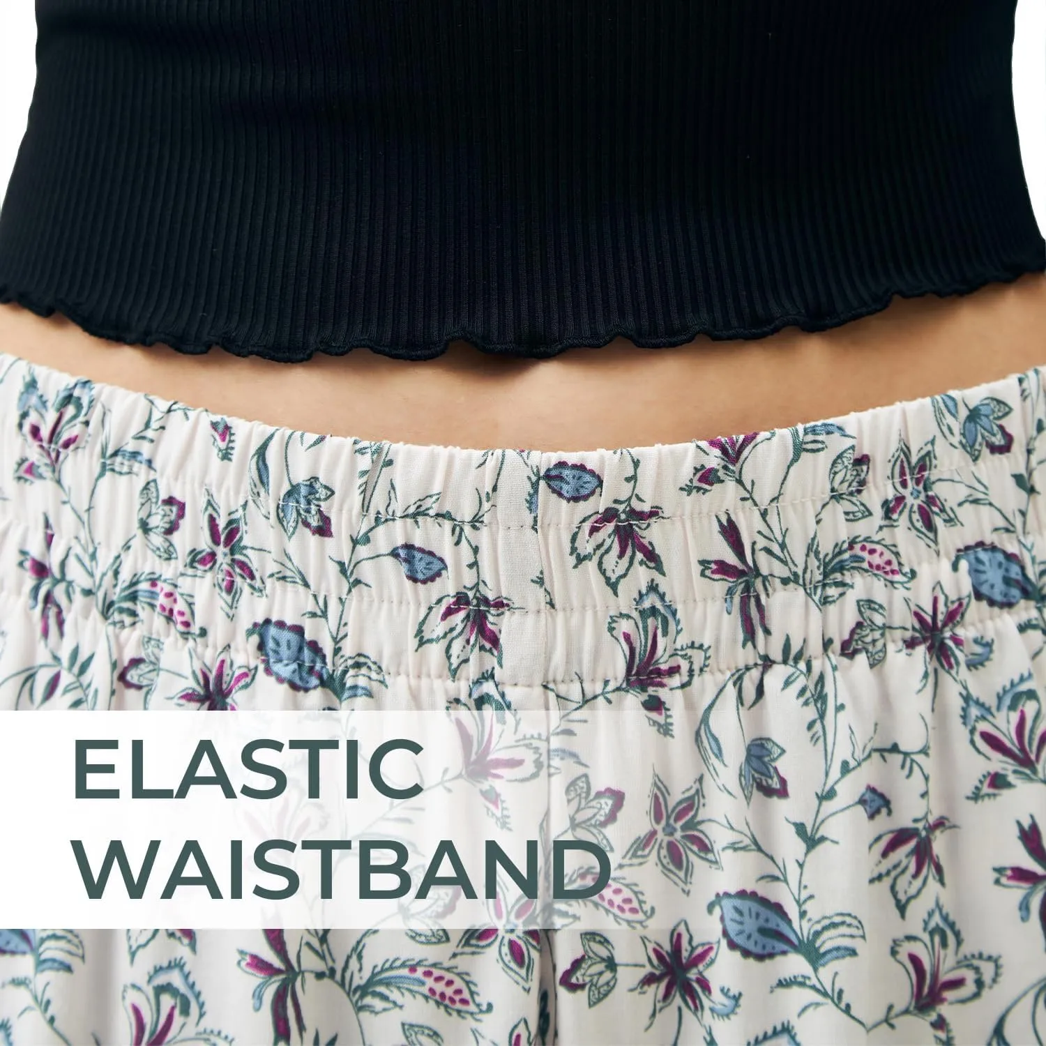 SANDY & SID 2025 Summer Womens Shorts Dressy Elastic Waist Pull On 5 Inch Inseam Pockets High Rise Stretchy Beach Casual Wear