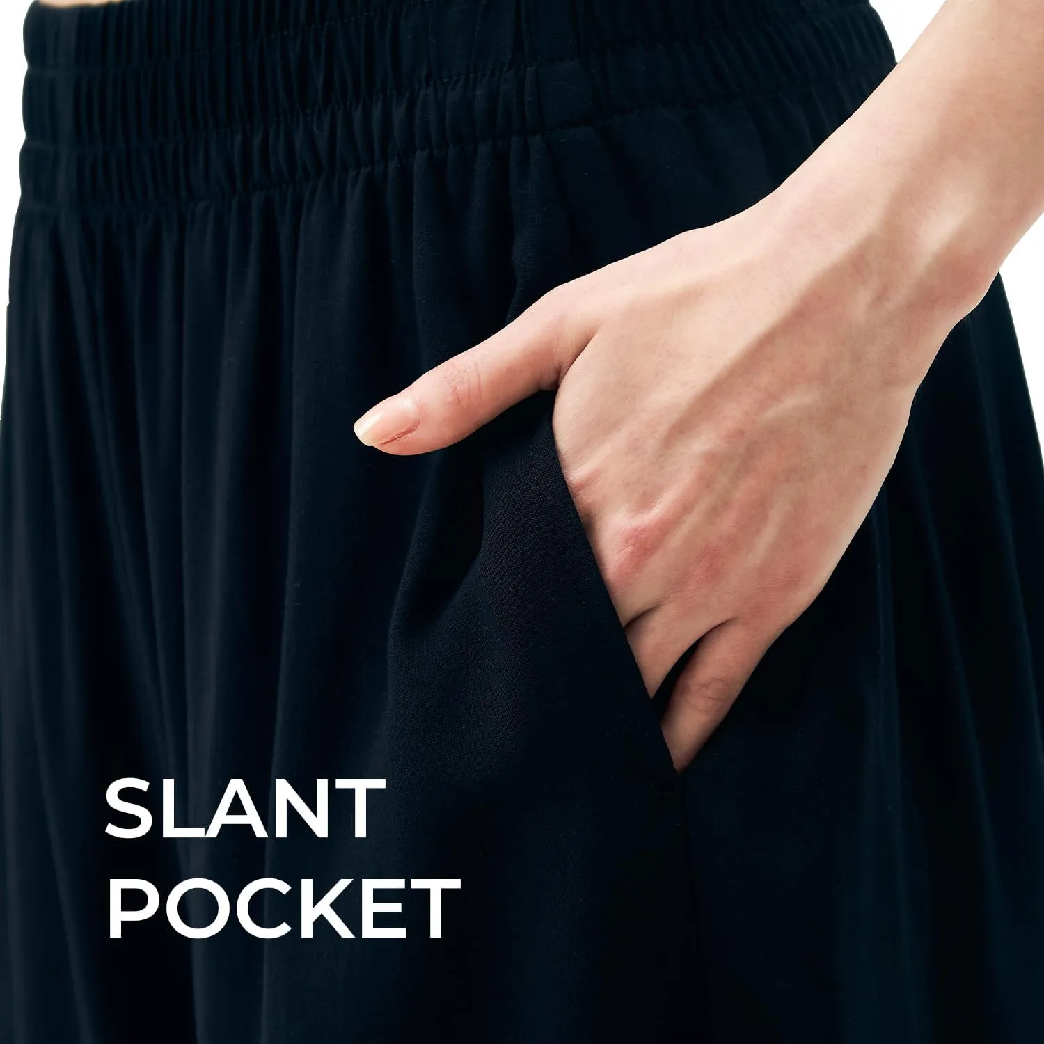 SANDY & SID 2025 Summer Womens Shorts Dressy Elastic Waist Pull On 5 Inch Inseam Pockets High Rise Stretchy Beach Casual Wear