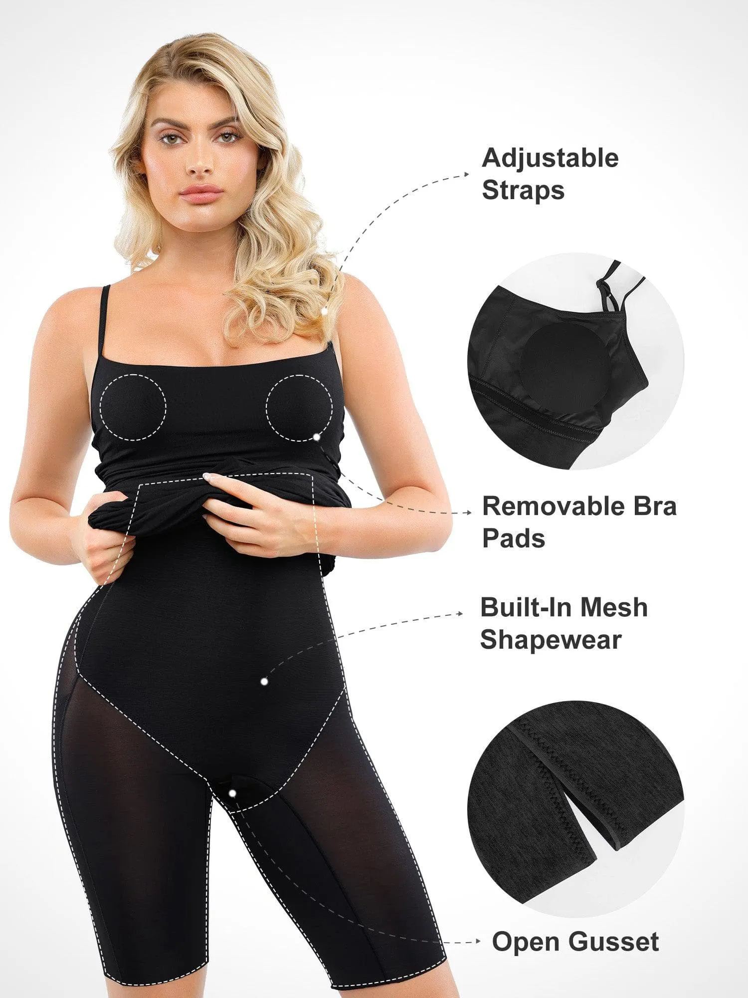Shapewear Ruched Bodycon Midi Dress