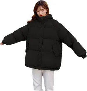 Short Winter Jacket Women Warm Hooded Down Cotton Parkas Female Casual Loose Outwear Korean Cotton-Padded Winter Coat